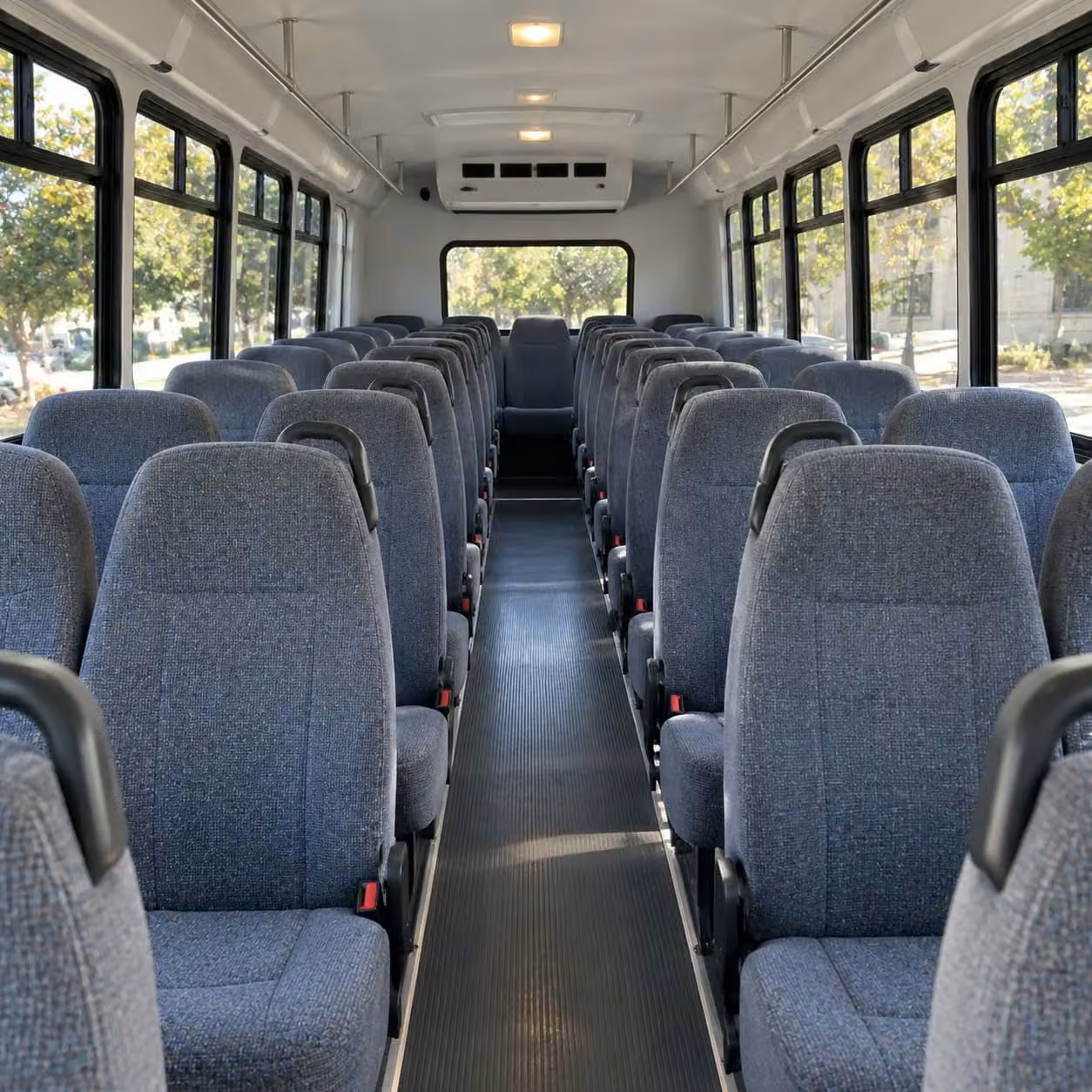 28 passenger minibus interior