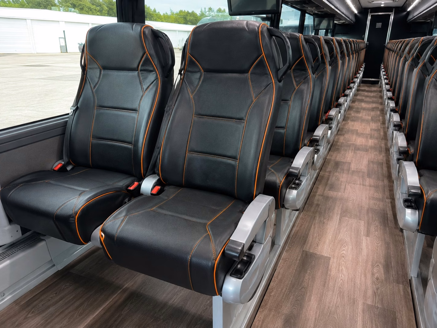 davie charter bus inside