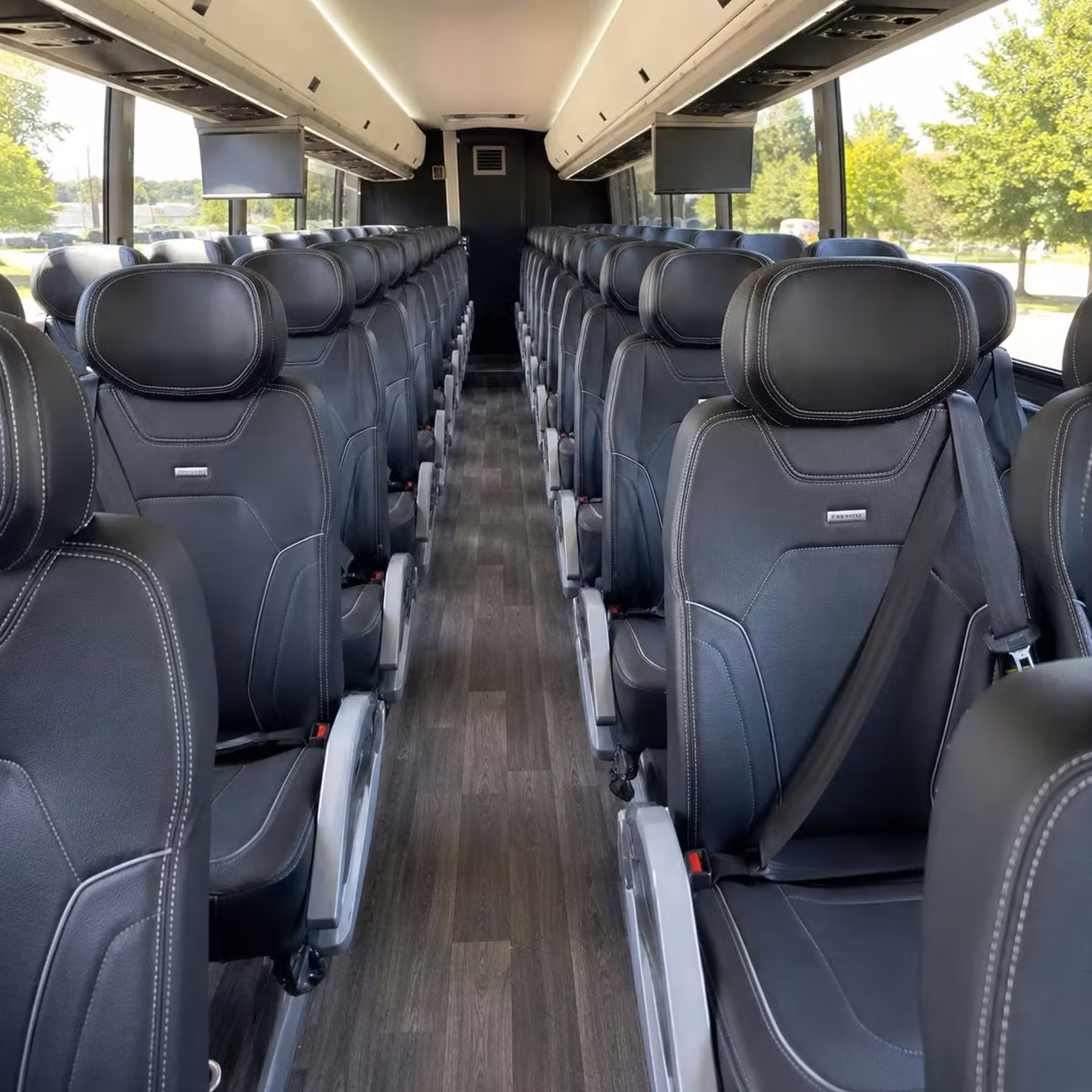 davie charter bus rental inside